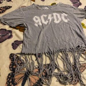 AC DC Fringe Shirt